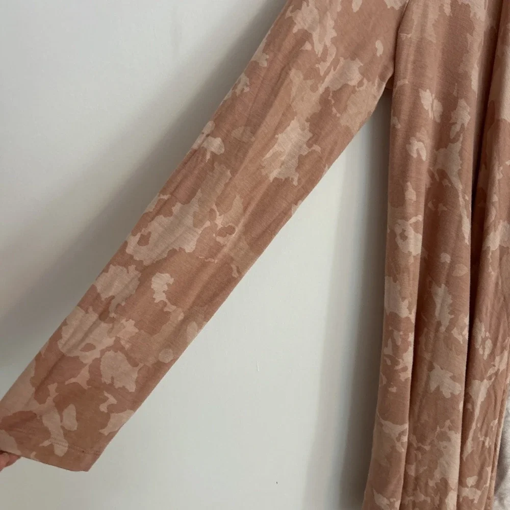Soma Women's Open Front Long Sleeve Dusty Rose‎ Long Cardigan Lightweight